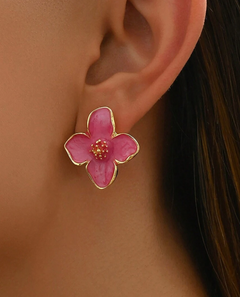 Blossom Earrings - Hot Pink